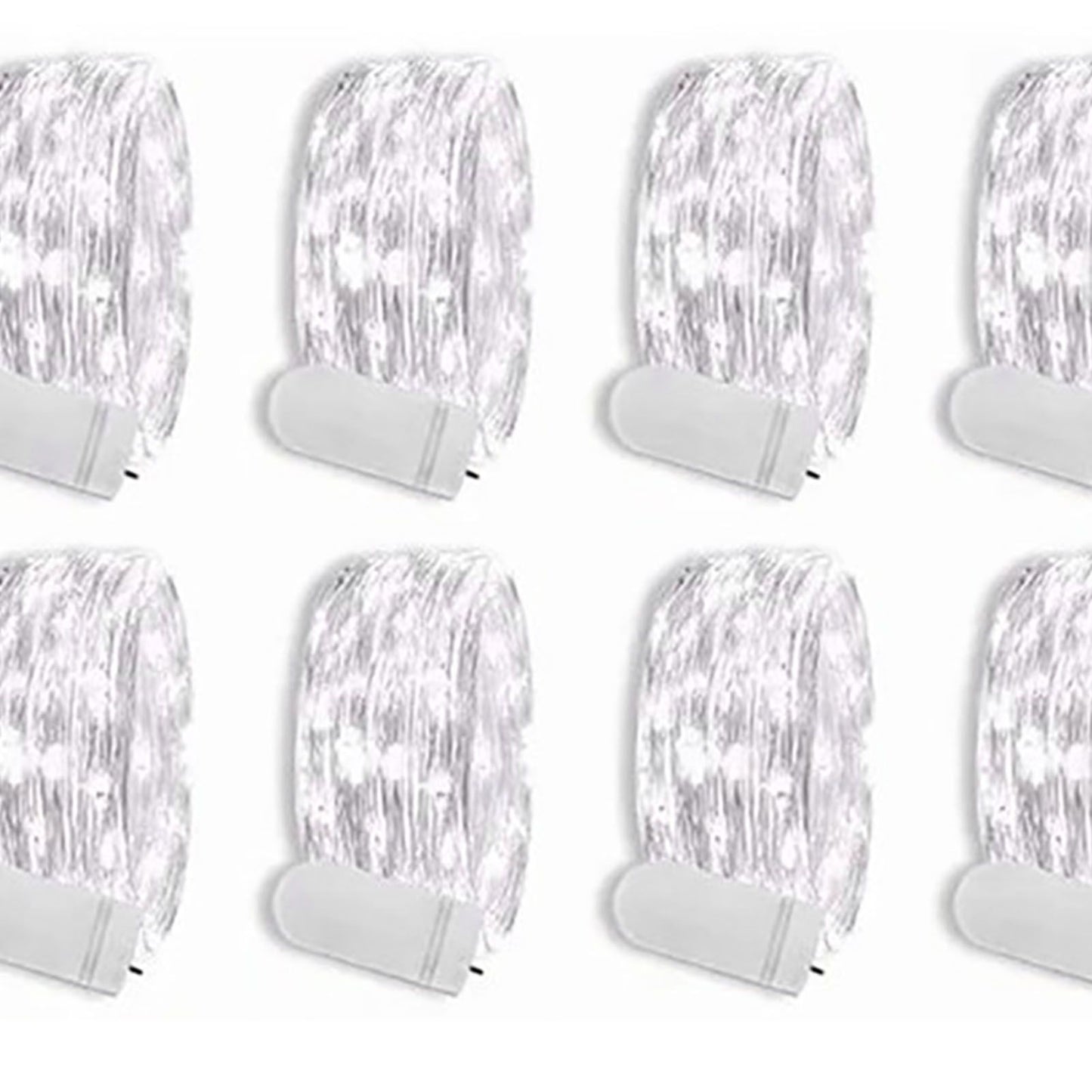12PCS 0.03W Button String Lights Cold White Light 20 LED 3V Flexible IP65 Waterproof for Wedding Party Bedroom V1294-YM0512-3115220116511