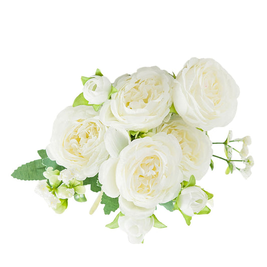 2 Bunches Artificial Peonies Romantic Vivid 6cm Diameter Attractive Decorative Light Weight Faux Peonies V1294-YM0512-3115220117511
