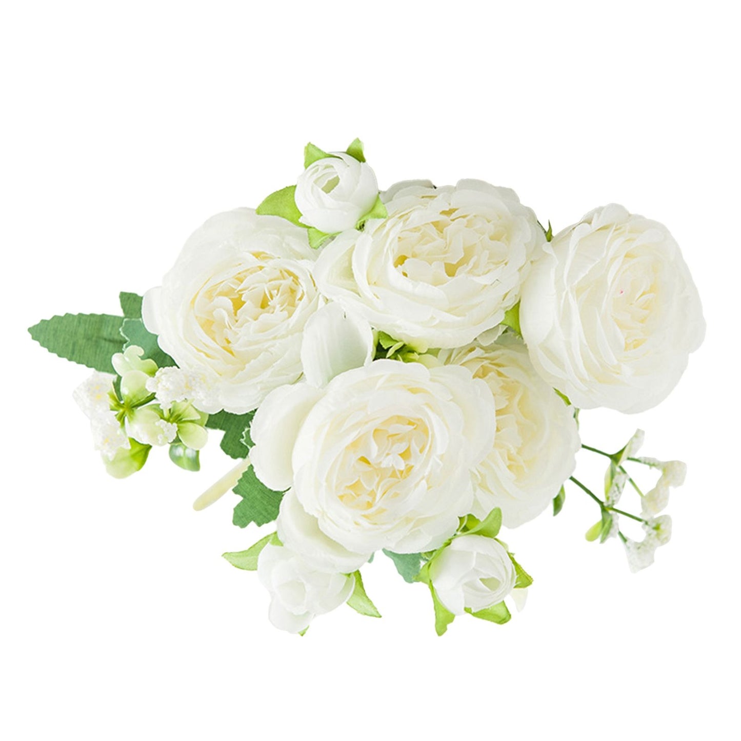 2 Bunches Artificial Peonies Romantic Vivid 6cm Diameter Attractive Decorative Light Weight Faux Peonies V1294-YM0512-3115220117511