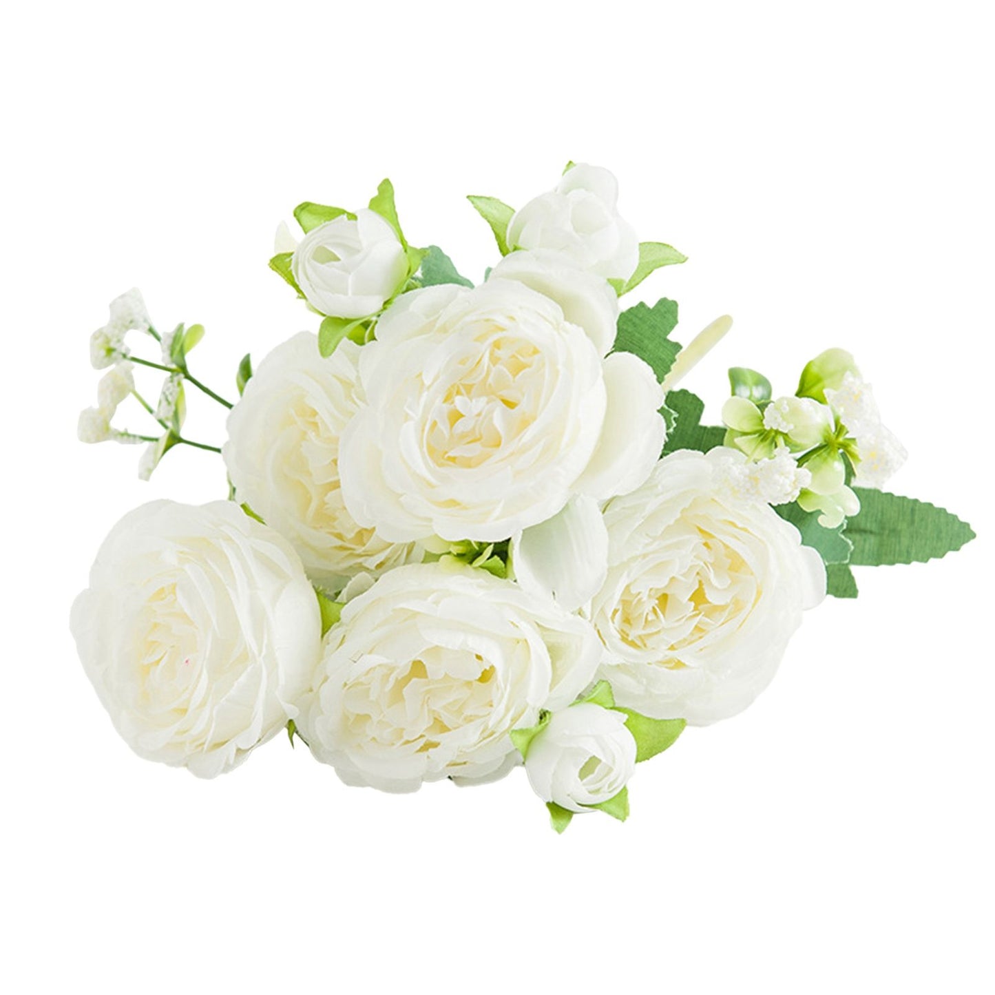 2 Bunches Artificial Peonies Romantic Vivid 6cm Diameter Attractive Decorative Light Weight Faux Peonies V1294-YM0512-3115220117511