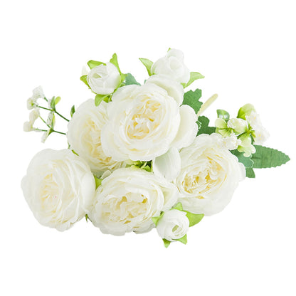 2 Bunches Artificial Peonies Romantic Vivid 6cm Diameter Attractive Decorative Light Weight Faux Peonies V1294-YM0512-3115220117511