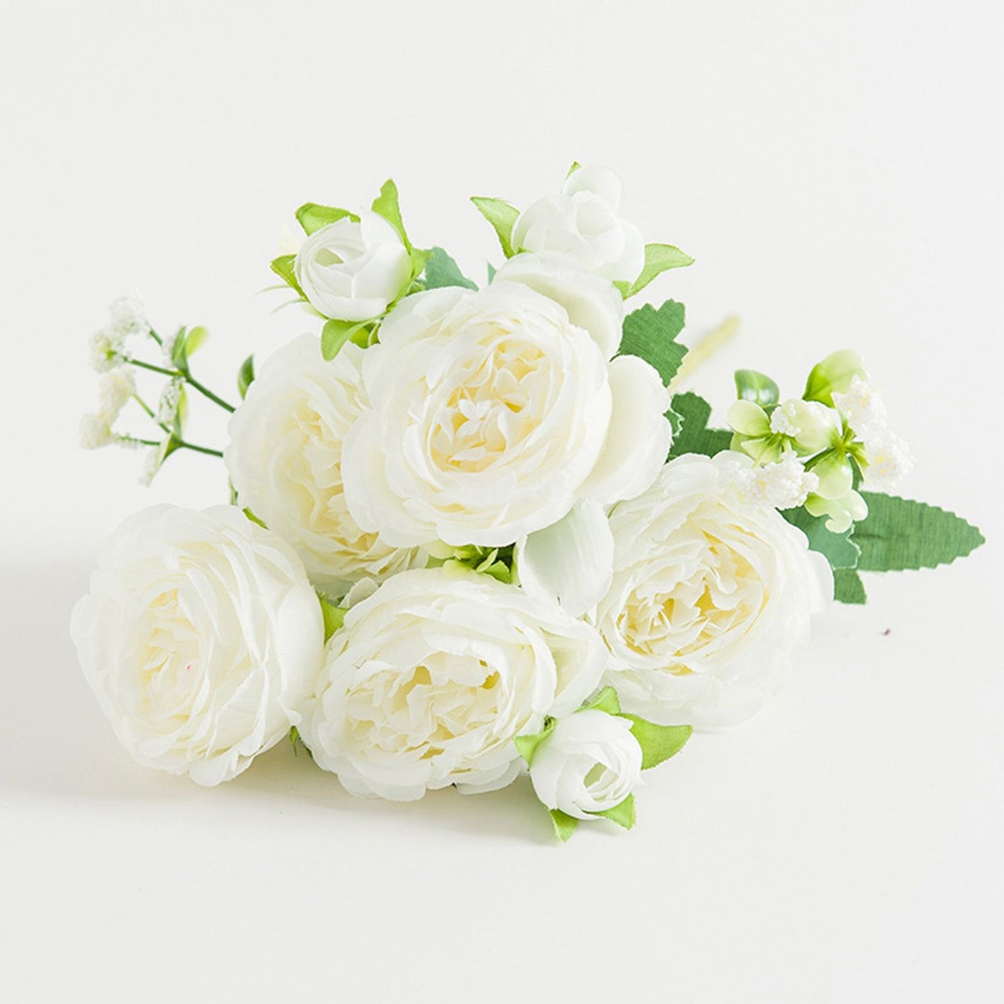 2 Bunches Artificial Peonies Romantic Vivid 6cm Diameter Attractive Decorative Light Weight Faux Peonies V1294-YM0512-3115220117511