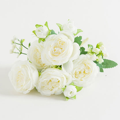 2 Bunches Artificial Peonies Romantic Vivid 6cm Diameter Attractive Decorative Light Weight Faux Peonies V1294-YM0512-3115220117511
