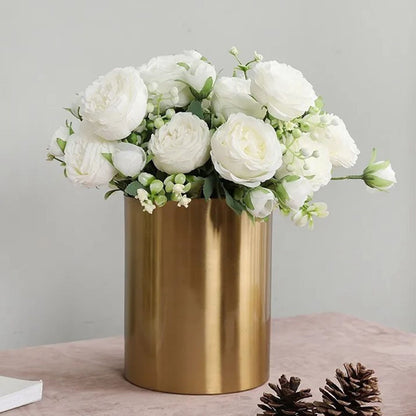 2 Bunches Artificial Peonies Romantic Vivid 6cm Diameter Attractive Decorative Light Weight Faux Peonies V1294-YM0512-3115220117511