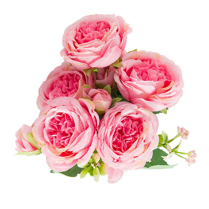 2 Bunches Artificial Peonies Romantic Vivid 6cm Diameter Attractive Decorative Light Weight Faux Peonies V1294-YM0512-3115220117512