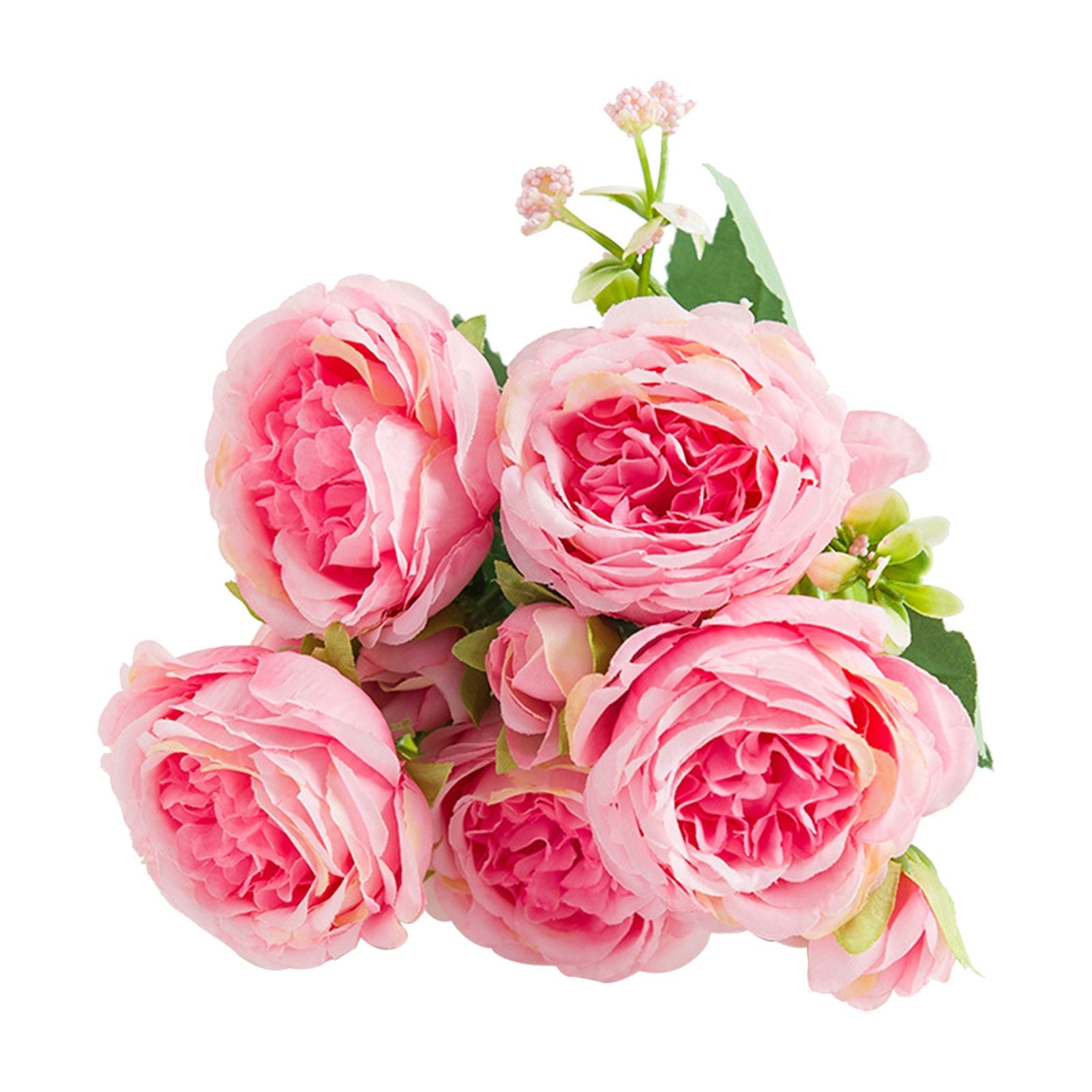 2 Bunches Artificial Peonies Romantic Vivid 6cm Diameter Attractive Decorative Light Weight Faux Peonies V1294-YM0512-3115220117512