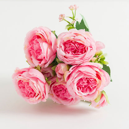 2 Bunches Artificial Peonies Romantic Vivid 6cm Diameter Attractive Decorative Light Weight Faux Peonies V1294-YM0512-3115220117512