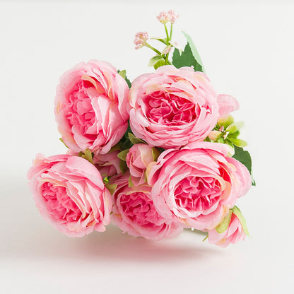 2 Bunches Artificial Peonies Romantic Vivid 6cm Diameter Attractive Decorative Light Weight Faux Peonies V1294-YM0512-3115220117512