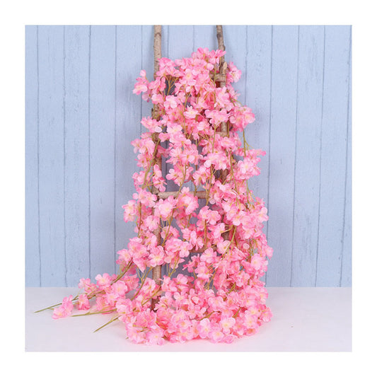 1.8m 256 Simulated Artificial Sakura Flower Garland Hanging Vines for Spring Home Room Wedding Party Decor V1294-YM0512-3115220117711