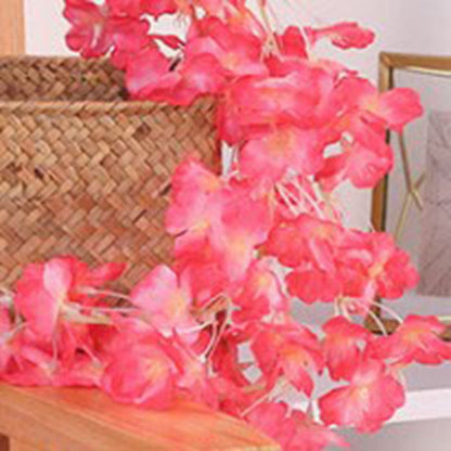 1.8m 256 Simulated Artificial Sakura Flower Garland Hanging Vines for Spring Home Room Wedding Party Decor V1294-YM0512-3115220117712