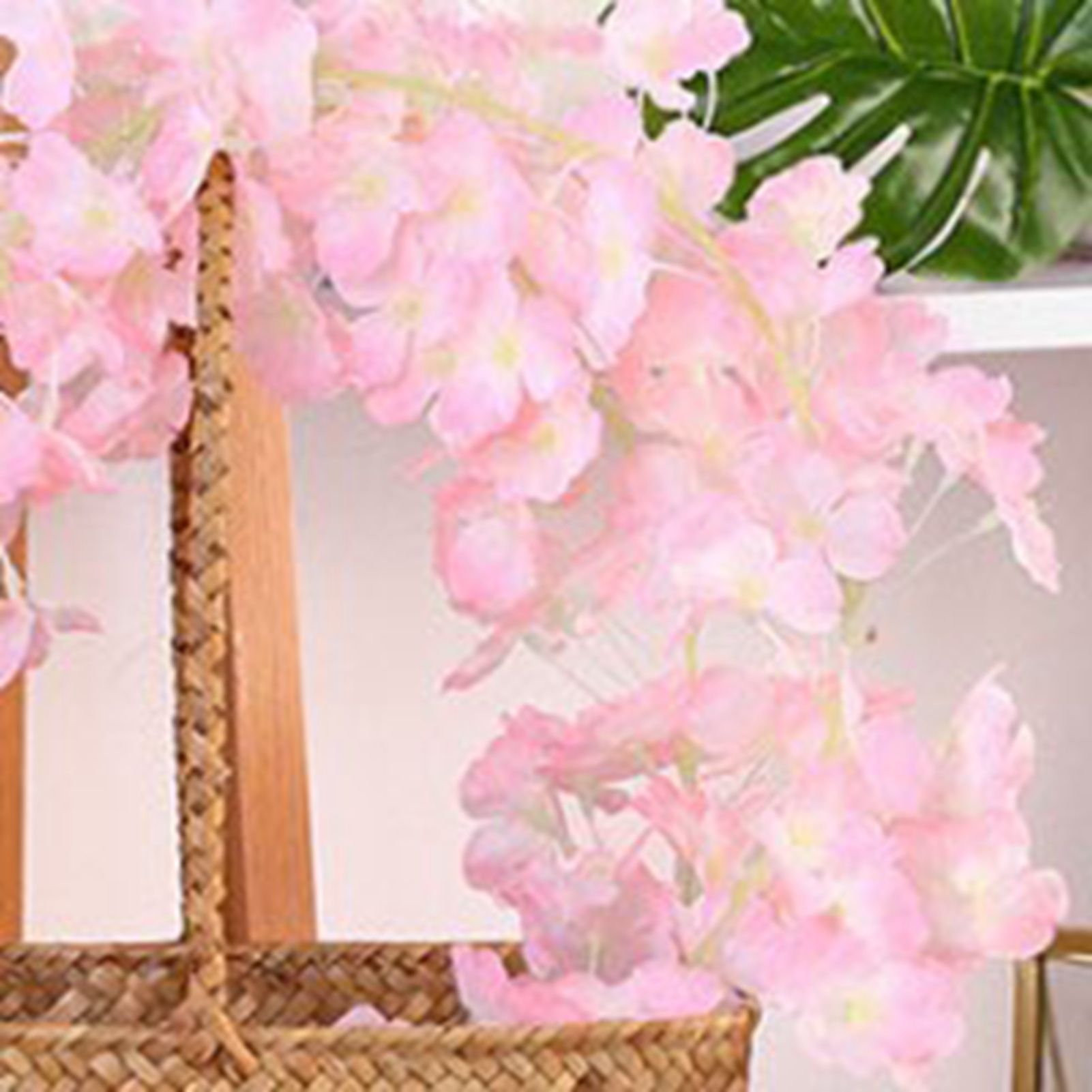 1.8m 256 Simulated Artificial Sakura Flower Garland Hanging Vines for Spring Home Room Wedding Party Decor V1294-YM0512-3115220117713