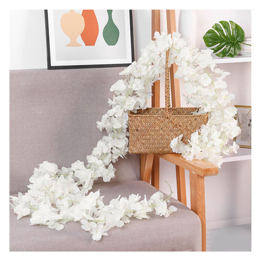 1.8m 256 Simulated Artificial Sakura Flower Garland Hanging Vines for Spring Home Room Wedding Party Decor V1294-YM0512-3115220117714