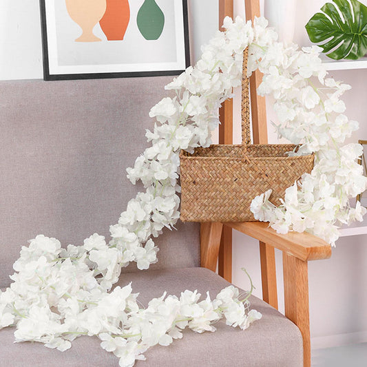 1.8m 256 Simulated Artificial Sakura Flower Garland Hanging Vines for Spring Home Room Wedding Party Decor V1294-YM0512-3115220117714