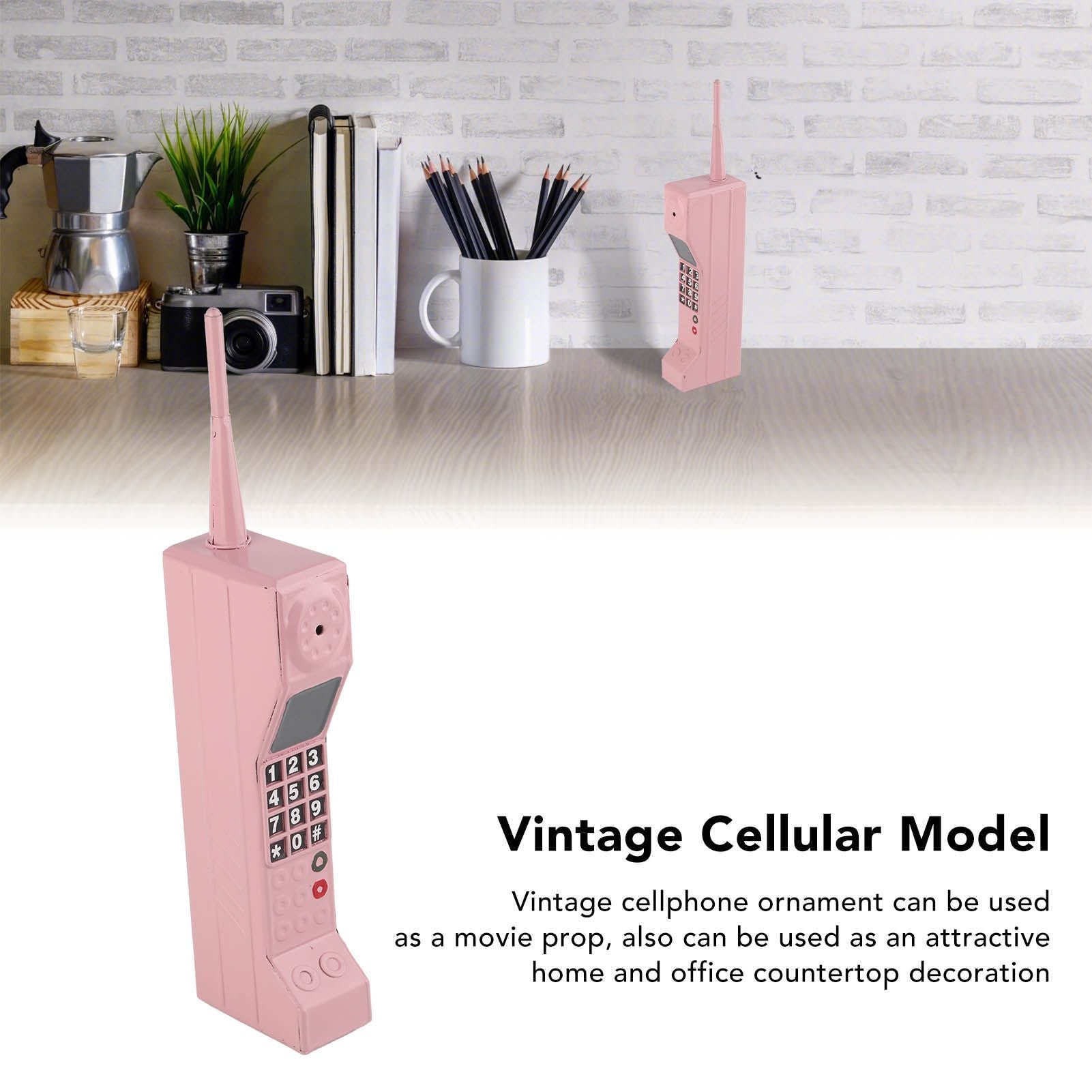 Retro Cellphone Model Old Fashioned Cellular Phone Model Ornament Vintage Simulation Photographic Props for V1294-YM0512-3115220118412