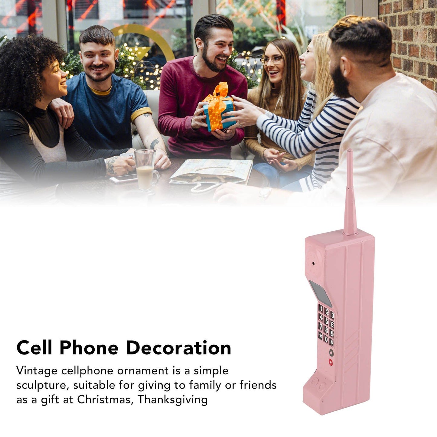 Retro Cellphone Model Old Fashioned Cellular Phone Model Ornament Vintage Simulation Photographic Props for V1294-YM0512-3115220118412