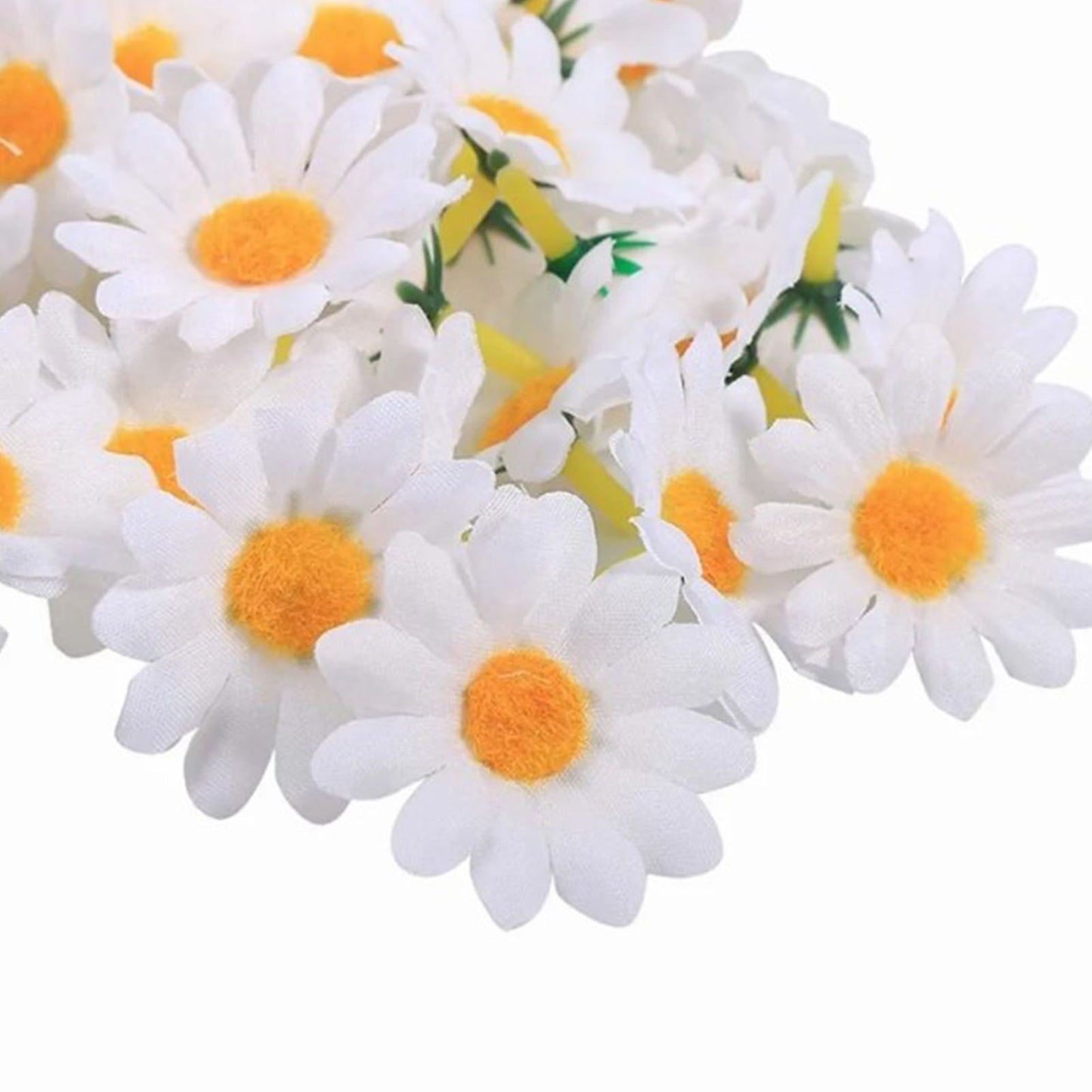 100pcs Artificial Little Daisy Lovely DIY Handcraft Silk Little Daisy for Offices Weddings White V1294-YM0512-3115220121912