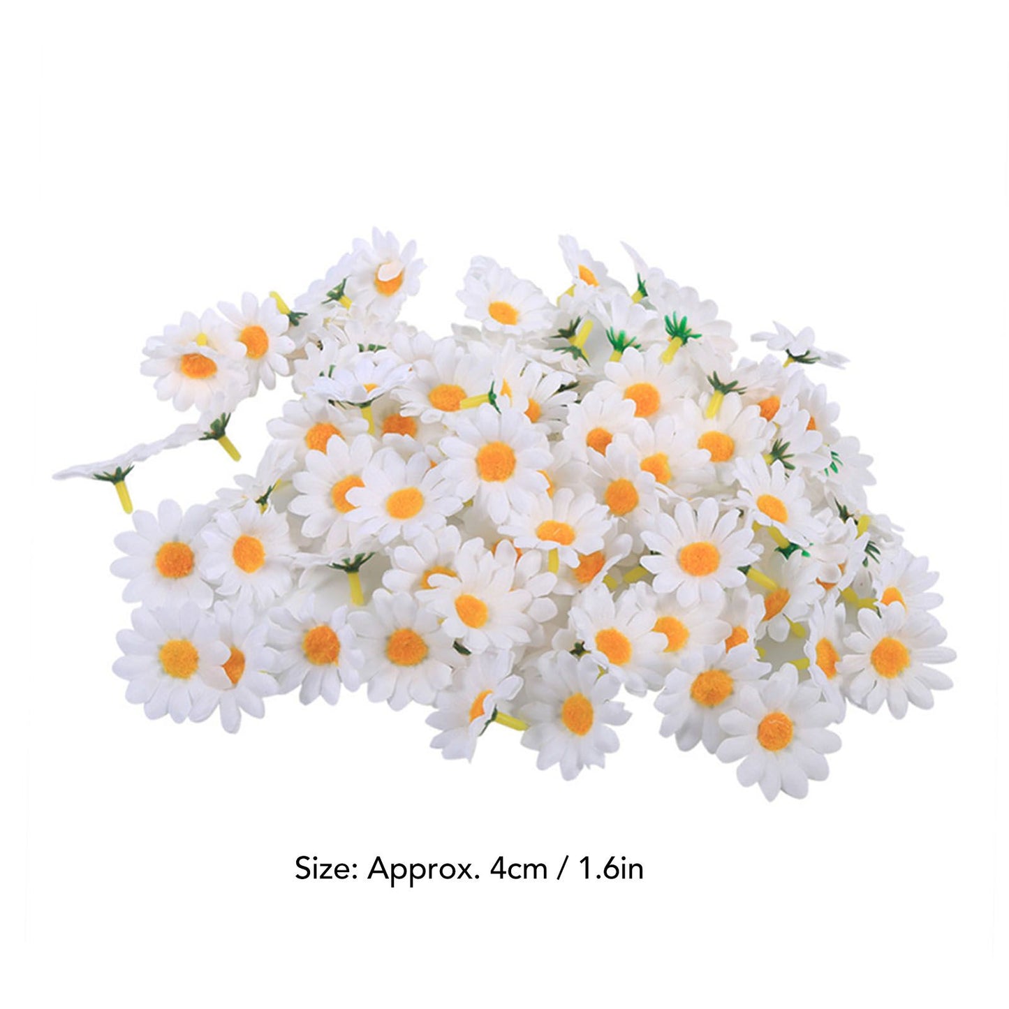 100pcs Artificial Little Daisy Lovely DIY Handcraft Silk Little Daisy for Offices Weddings White V1294-YM0512-3115220121912