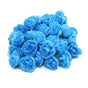 50PCS Simulation Rose Head Decorative Reusable Silk Fake Rose Flower for Wedding Party Blue V1294-YM0512-3115220122611