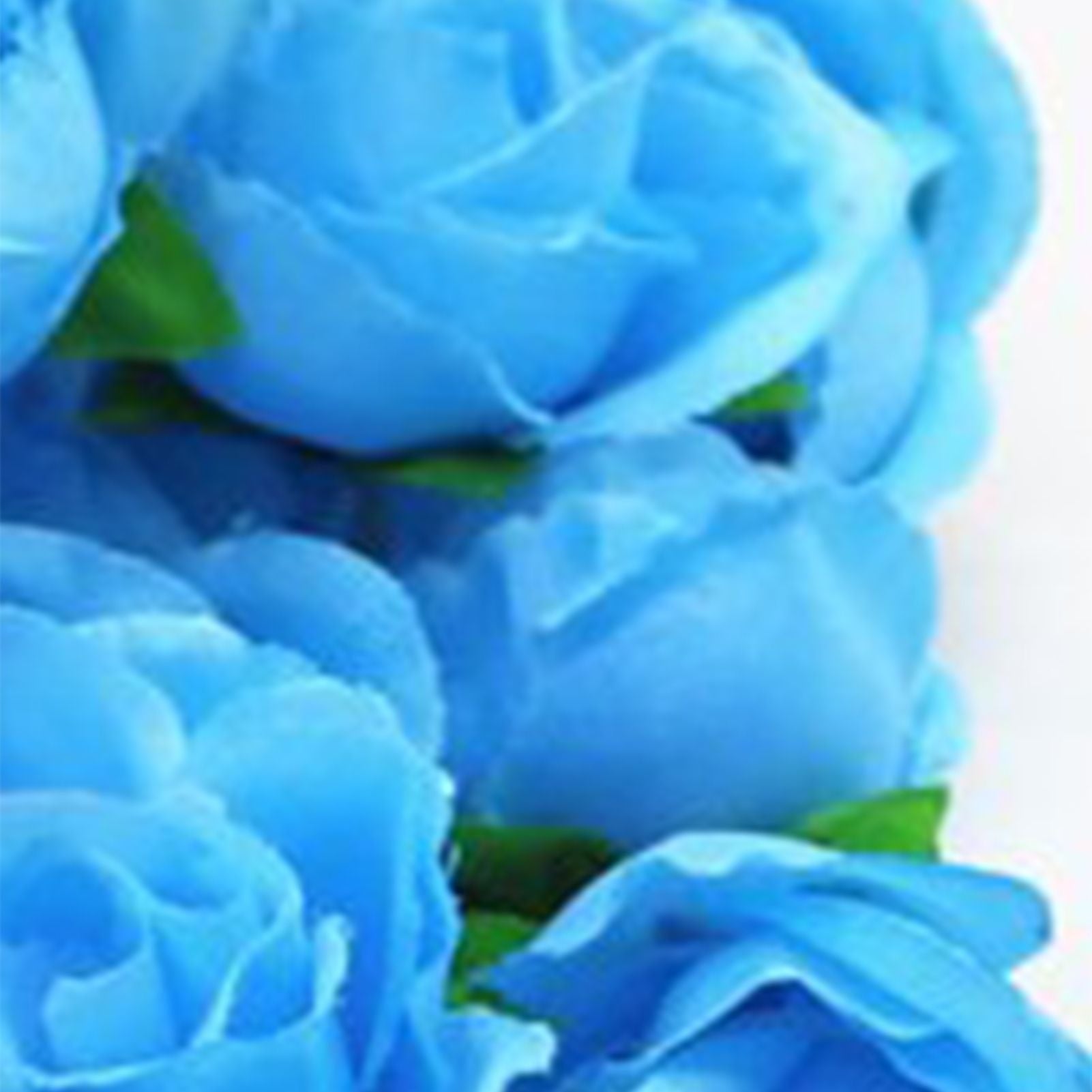 50PCS Simulation Rose Head Decorative Reusable Silk Fake Rose Flower for Wedding Party Blue V1294-YM0512-3115220122611
