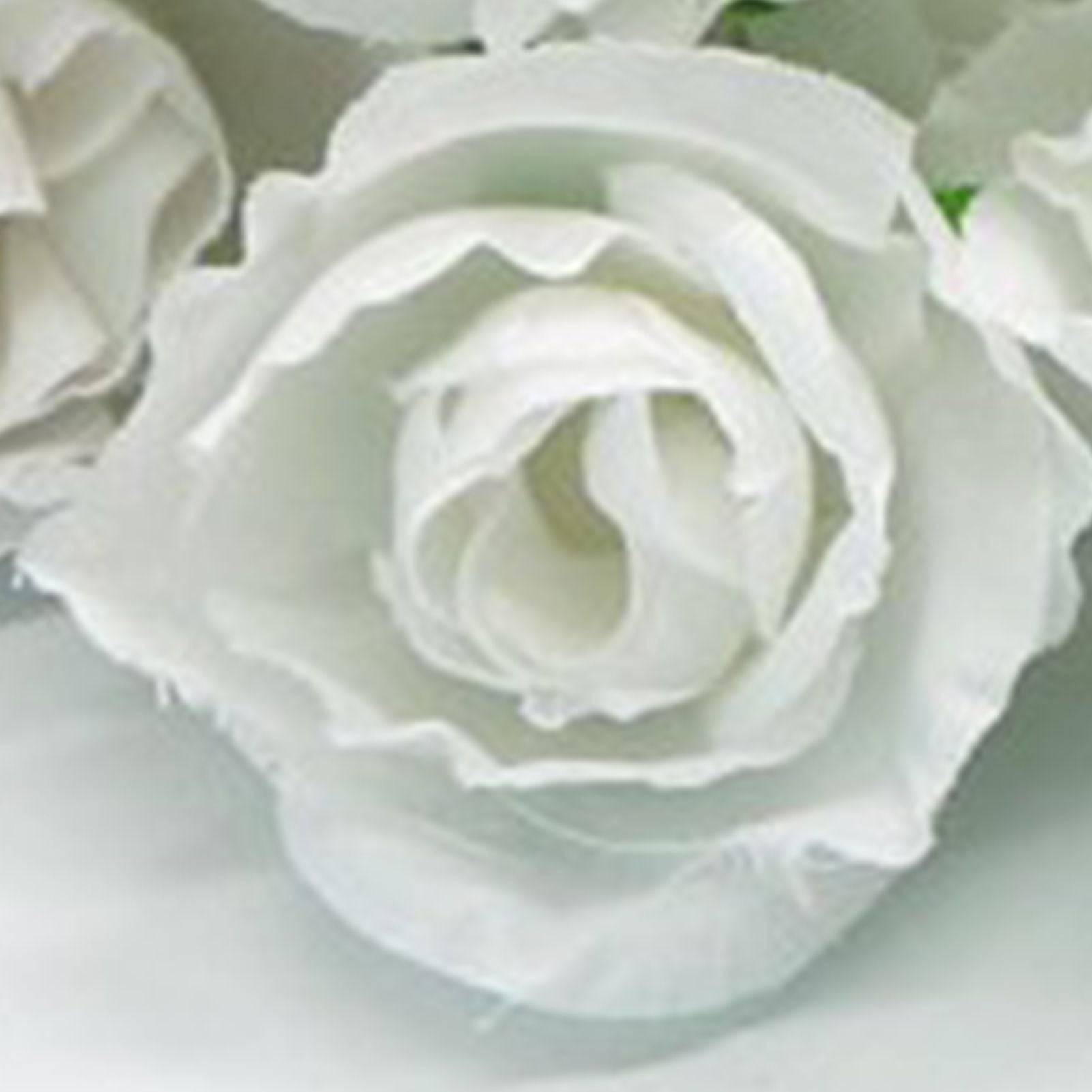 50PCS Simulation Rose Head Decorative Reusable Silk Fake Rose Flower for Wedding Party White V1294-YM0512-3115220122612
