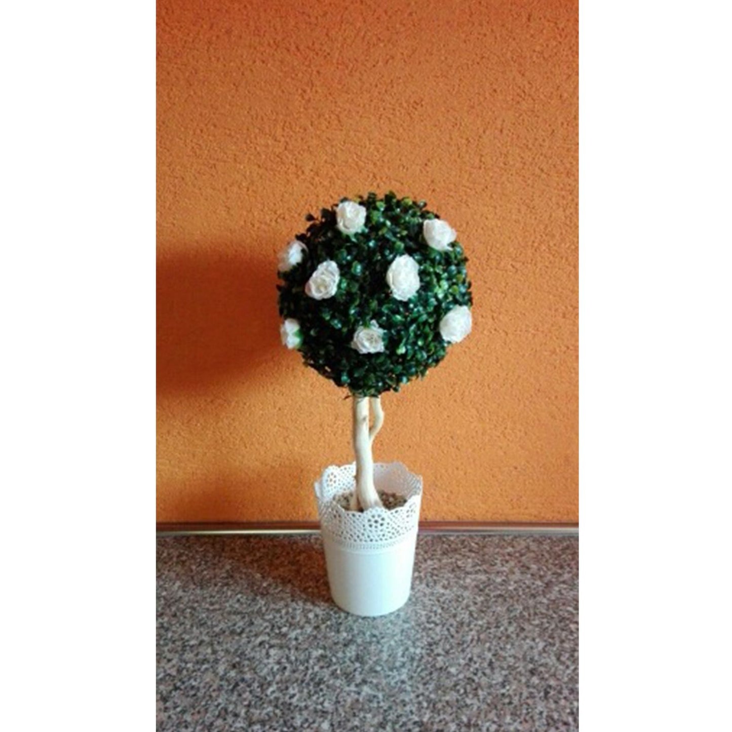 50PCS Simulation Rose Head Decorative Reusable Silk Fake Rose Flower for Wedding Party White V1294-YM0512-3115220122612