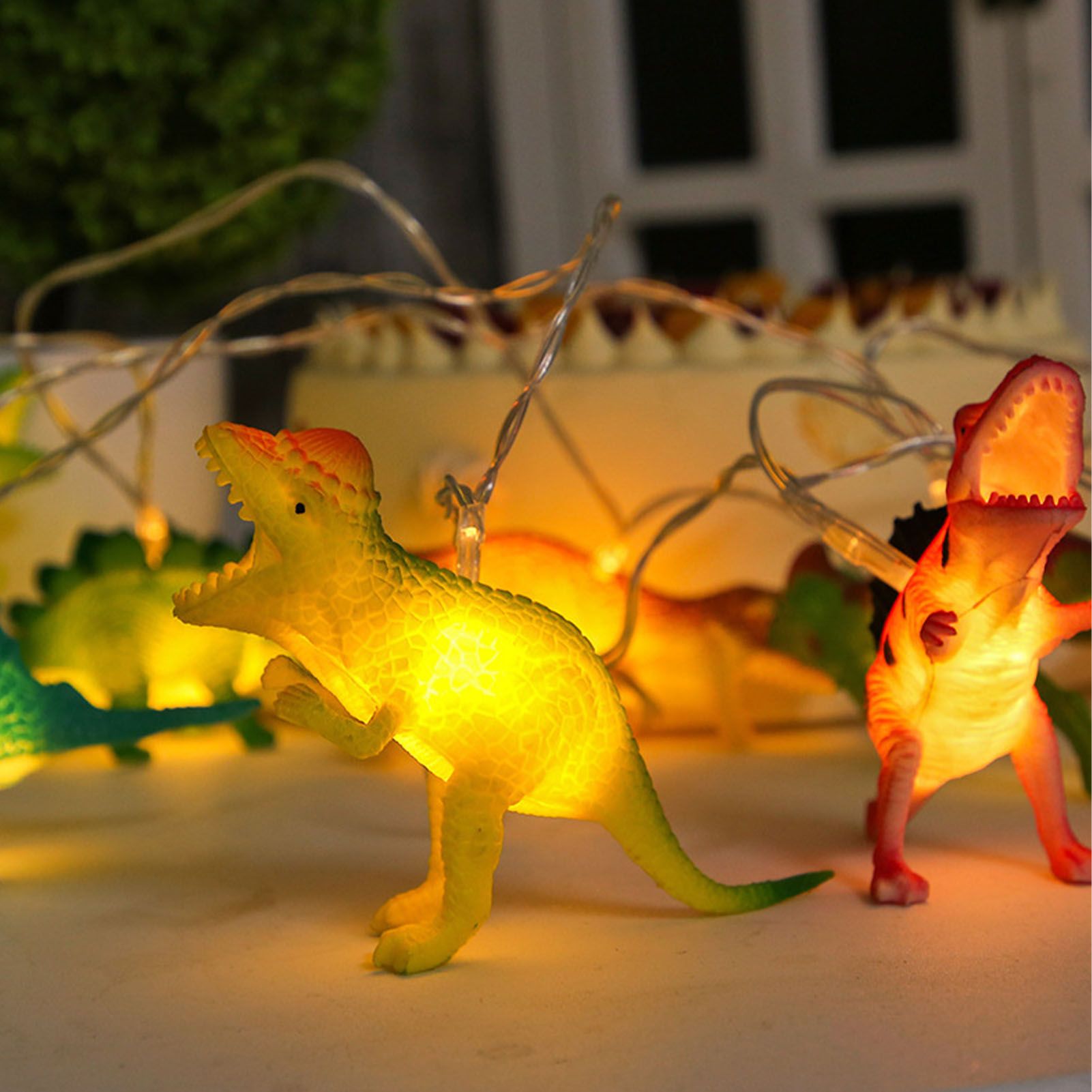 Dinosaur String Lamp 2m 10LED String Lights Animal Fashionable Decorative Light for Bedroom 4.5V V1294-YM0512-3115220122711