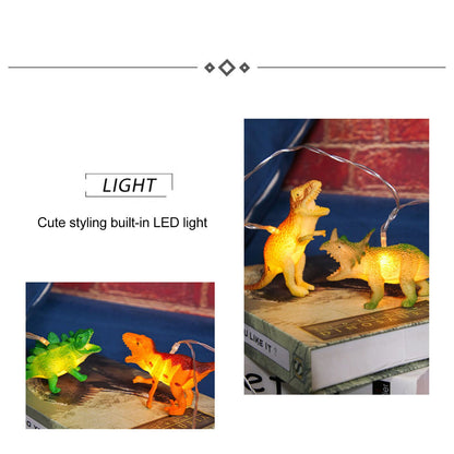 Dinosaur String Lamp 2m 10LED String Lights Animal Fashionable Decorative Light for Bedroom 4.5V V1294-YM0512-3115220122711