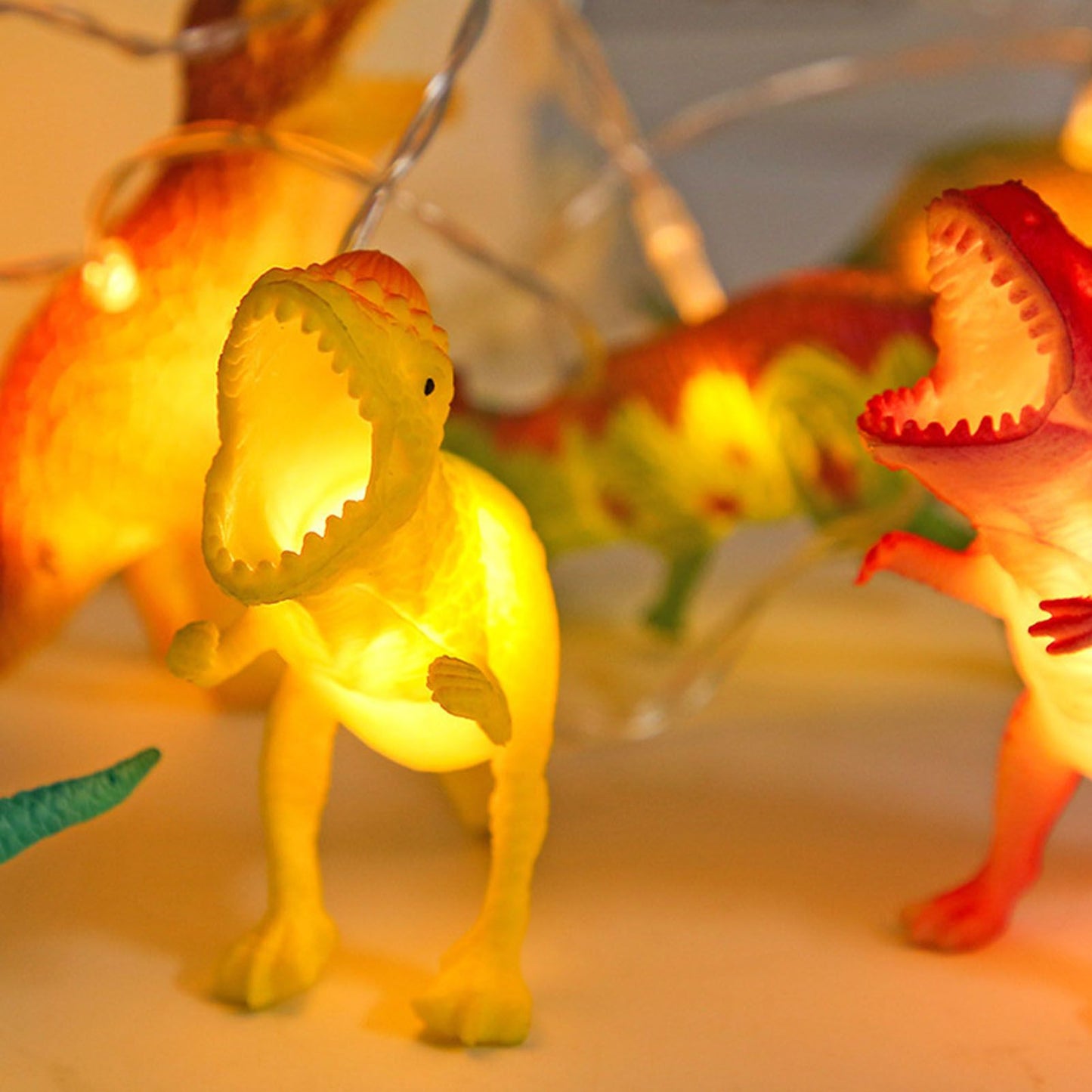 Dinosaur String Lamp 2m 10LED String Lights Animal Fashionable Decorative Light for Bedroom 4.5V V1294-YM0512-3115220122711