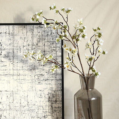 Artificial Cherry Blossom 4 Branches Decorative Lifelike Cherry Blossom Branches Decor 97cm White V1294-YM0512-3115220122911
