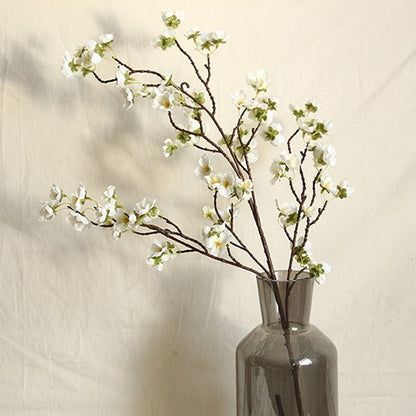Artificial Cherry Blossom 4 Branches Decorative Lifelike Cherry Blossom Branches Decor 97cm White V1294-YM0512-3115220122911