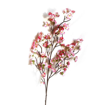 Artificial Cherry Blossom 4 Branches Decorative Lifelike Cherry Blossom Branches Decor 97cm Dark Pink V1294-YM0512-3115220122912