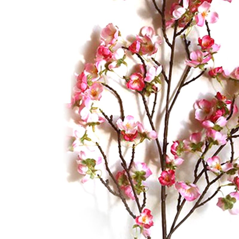 Artificial Cherry Blossom 4 Branches Decorative Lifelike Cherry Blossom Branches Decor 97cm Dark Pink V1294-YM0512-3115220122912