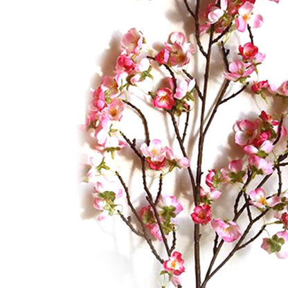 Artificial Cherry Blossom 4 Branches Decorative Lifelike Cherry Blossom Branches Decor 97cm Dark Pink V1294-YM0512-3115220122912