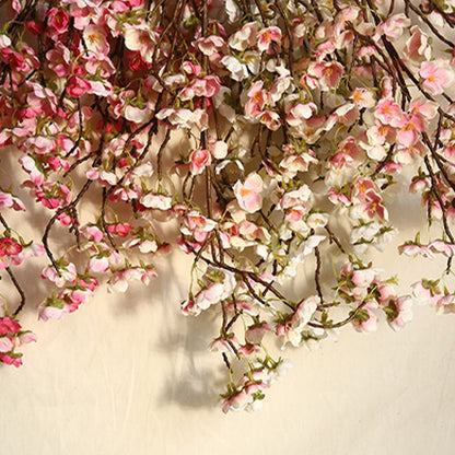 Artificial Cherry Blossom 4 Branches Decorative Lifelike Cherry Blossom Branches Decor 97cm Dark Pink V1294-YM0512-3115220122912