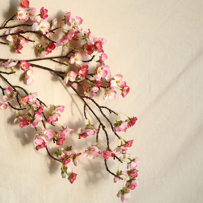 Artificial Cherry Blossom 4 Branches Decorative Lifelike Cherry Blossom Branches Decor 97cm Dark Pink V1294-YM0512-3115220122912
