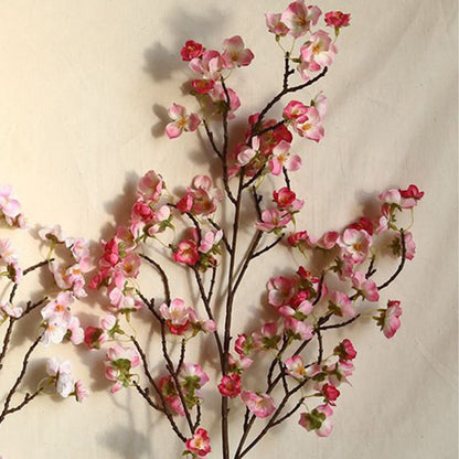 Artificial Cherry Blossom 4 Branches Decorative Lifelike Cherry Blossom Branches Decor 97cm Dark Pink V1294-YM0512-3115220122912