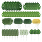 70pcs Simulated Palm Leaves Decorative Practical 10 Kinds Fake Faux Jungle Leaf Set for Home V1294-YM0512-3115220123111