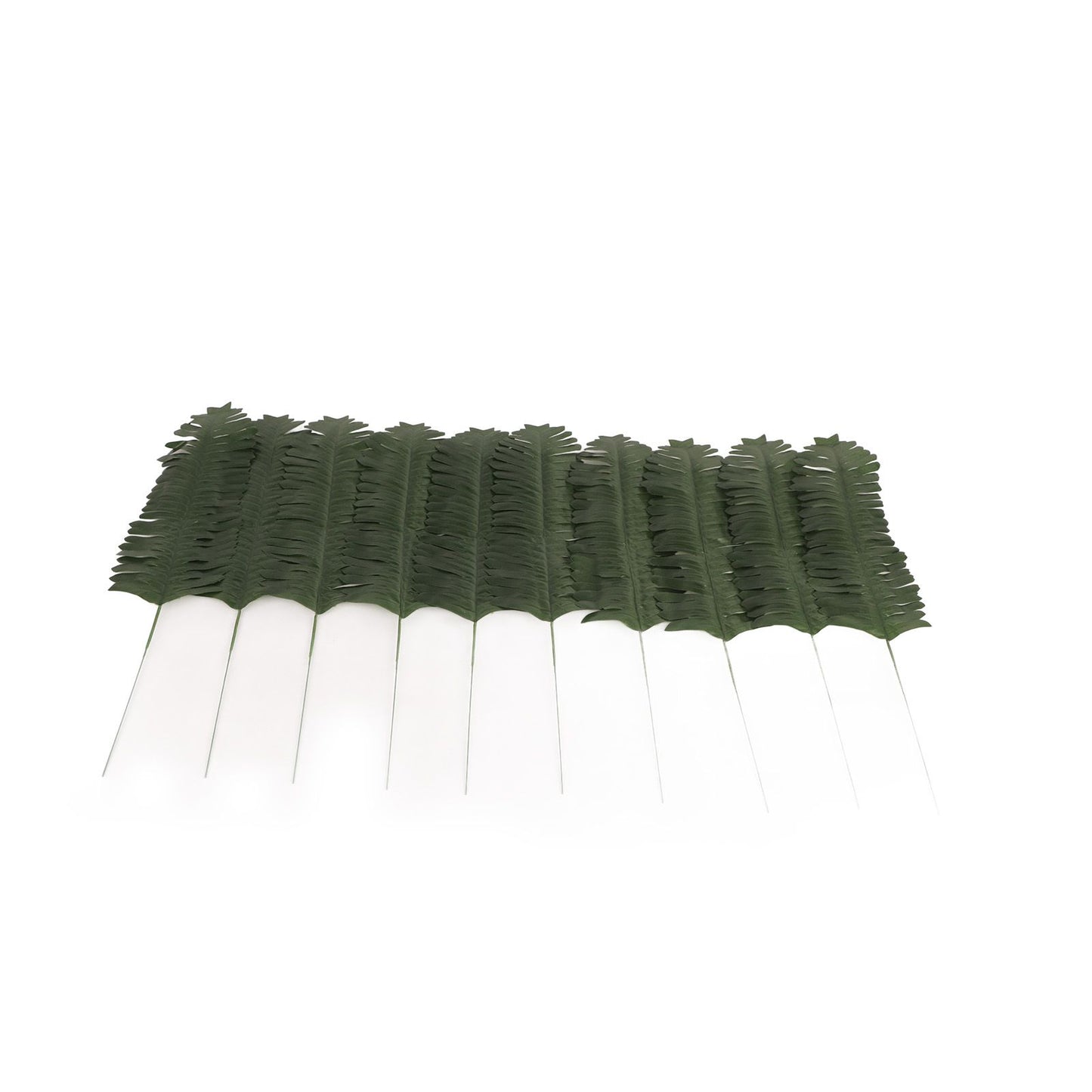 70pcs Simulated Palm Leaves Decorative Practical 10 Kinds Fake Faux Jungle Leaf Set for Home V1294-YM0512-3115220123111