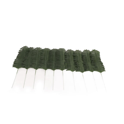 70pcs Simulated Palm Leaves Decorative Practical 10 Kinds Fake Faux Jungle Leaf Set for Home V1294-YM0512-3115220123111