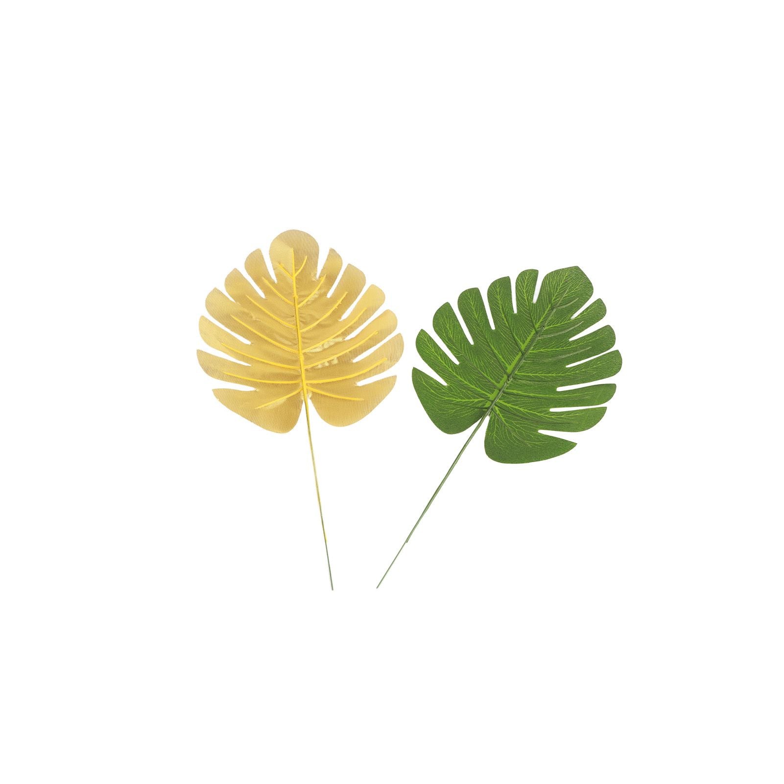 70pcs Simulated Palm Leaves Decorative Practical 10 Kinds Fake Faux Jungle Leaf Set for Home V1294-YM0512-3115220123111