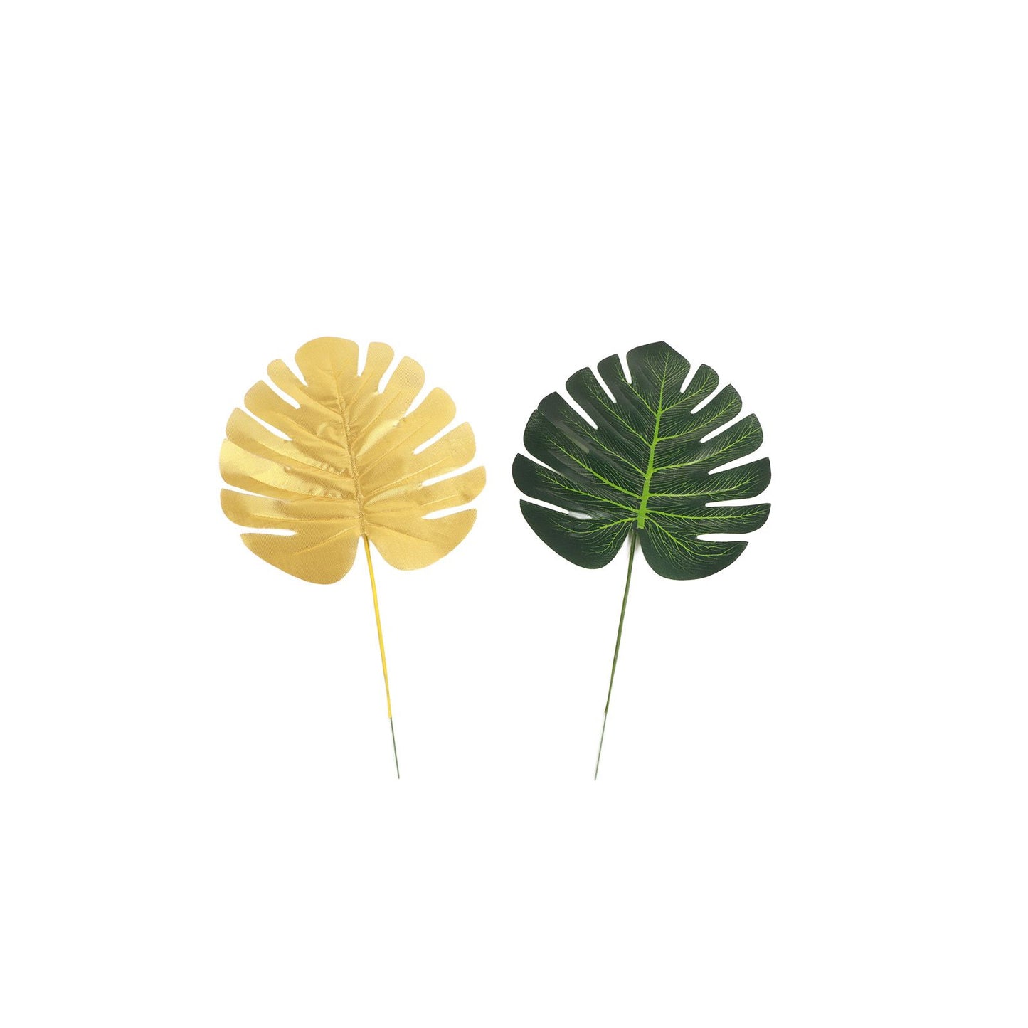 70pcs Simulated Palm Leaves Decorative Practical 10 Kinds Fake Faux Jungle Leaf Set for Home V1294-YM0512-3115220123111