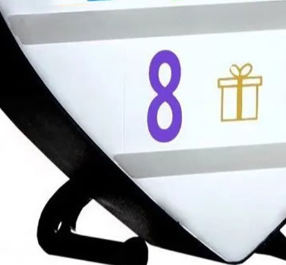 Cinema Light Box Black Heart Shaped LED Light Up Light Box with Coloured Alphabet Stickers V1294-YM0512-3115220128311