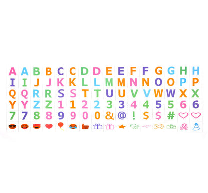 Cinema Light Box Black Heart Shaped LED Light Up Light Box with Coloured Alphabet Stickers V1294-YM0512-3115220128311