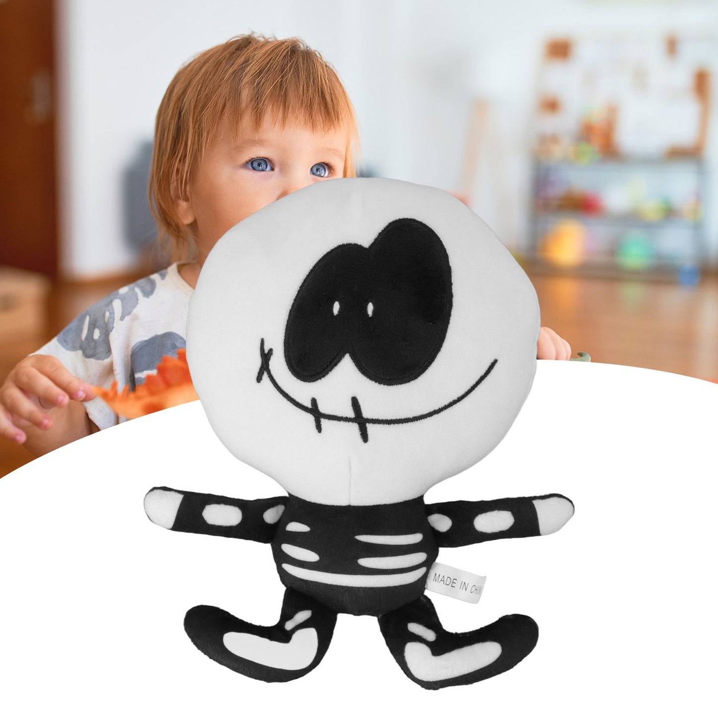 Skeleton Plush Toy Cartoon Anime Soft Stuffed Doll Children Birthday Christmas Gift V1294-YM0512-3115220128911