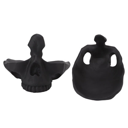 Skull Glasses Stand Lifelike Scratch Resistant Practical Statue Eyeglasses Holder with Storage Tray for Home V1294-YM0512-3115220130311