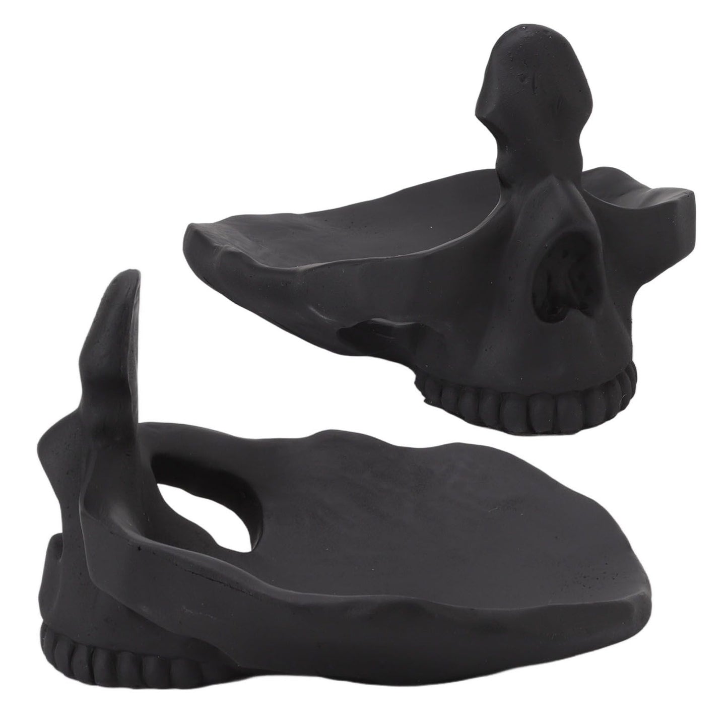 Skull Glasses Stand Lifelike Scratch Resistant Practical Statue Eyeglasses Holder with Storage Tray for Home V1294-YM0512-3115220130311
