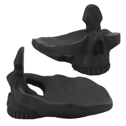 Skull Glasses Stand Lifelike Scratch Resistant Practical Statue Eyeglasses Holder with Storage Tray for Home V1294-YM0512-3115220130311