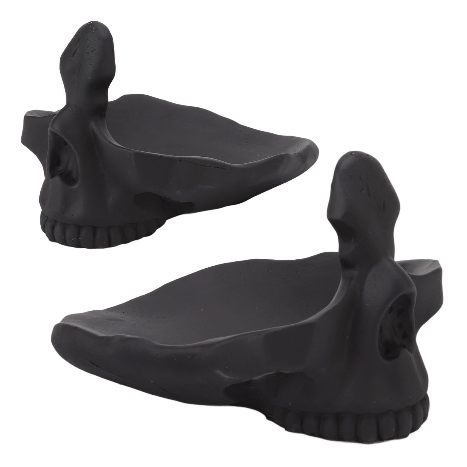 Skull Glasses Stand Lifelike Scratch Resistant Practical Statue Eyeglasses Holder with Storage Tray for Home V1294-YM0512-3115220130311