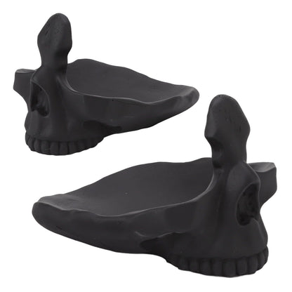 Skull Glasses Stand Lifelike Scratch Resistant Practical Statue Eyeglasses Holder with Storage Tray for Home V1294-YM0512-3115220130311
