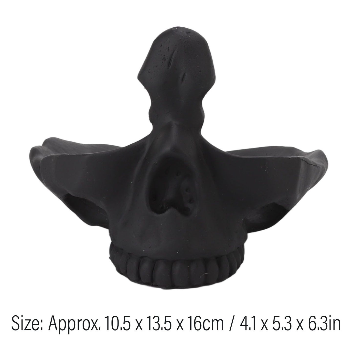 Skull Glasses Stand Lifelike Scratch Resistant Practical Statue Eyeglasses Holder with Storage Tray for Home V1294-YM0512-3115220130311
